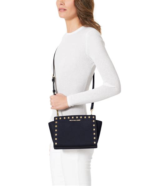 michael kors selma medium baby blue|Michael Kors selma medium messenger.